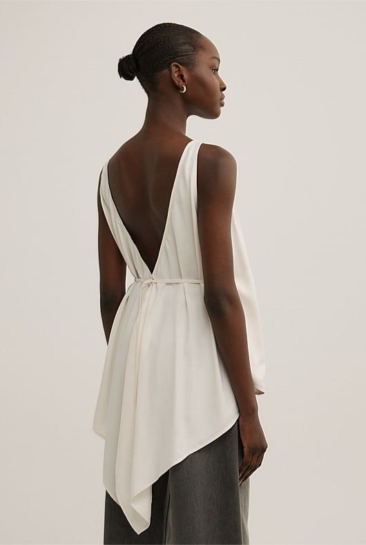 Back Ruffle Tank Top | Witchery (AU)