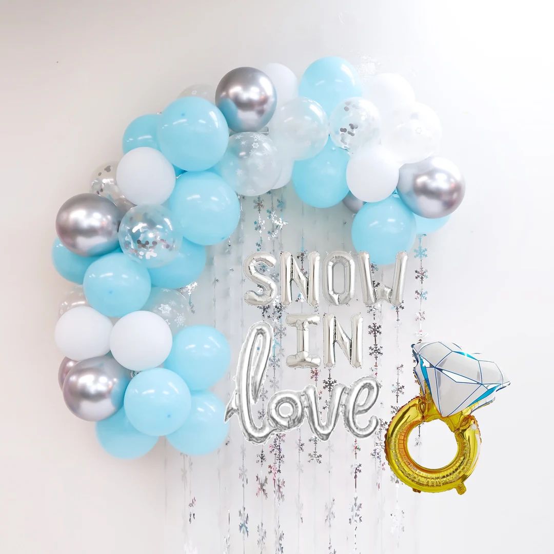 Snow in Love Balloon, Snow in Love Bachelorette, Winter Bachelorette Party, Winter Themed Bridal ... | Etsy (US)