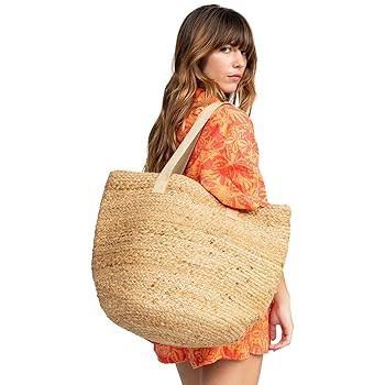Roxy Women's Beach Tote Bag | Travel | Vacation | Straw | Lightweight | Breathable | Amazon (US)