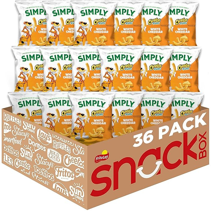 Simply, Cheetos Puffs White Cheddar, 0.875 Ounce (Pack of 36) | Amazon (US)