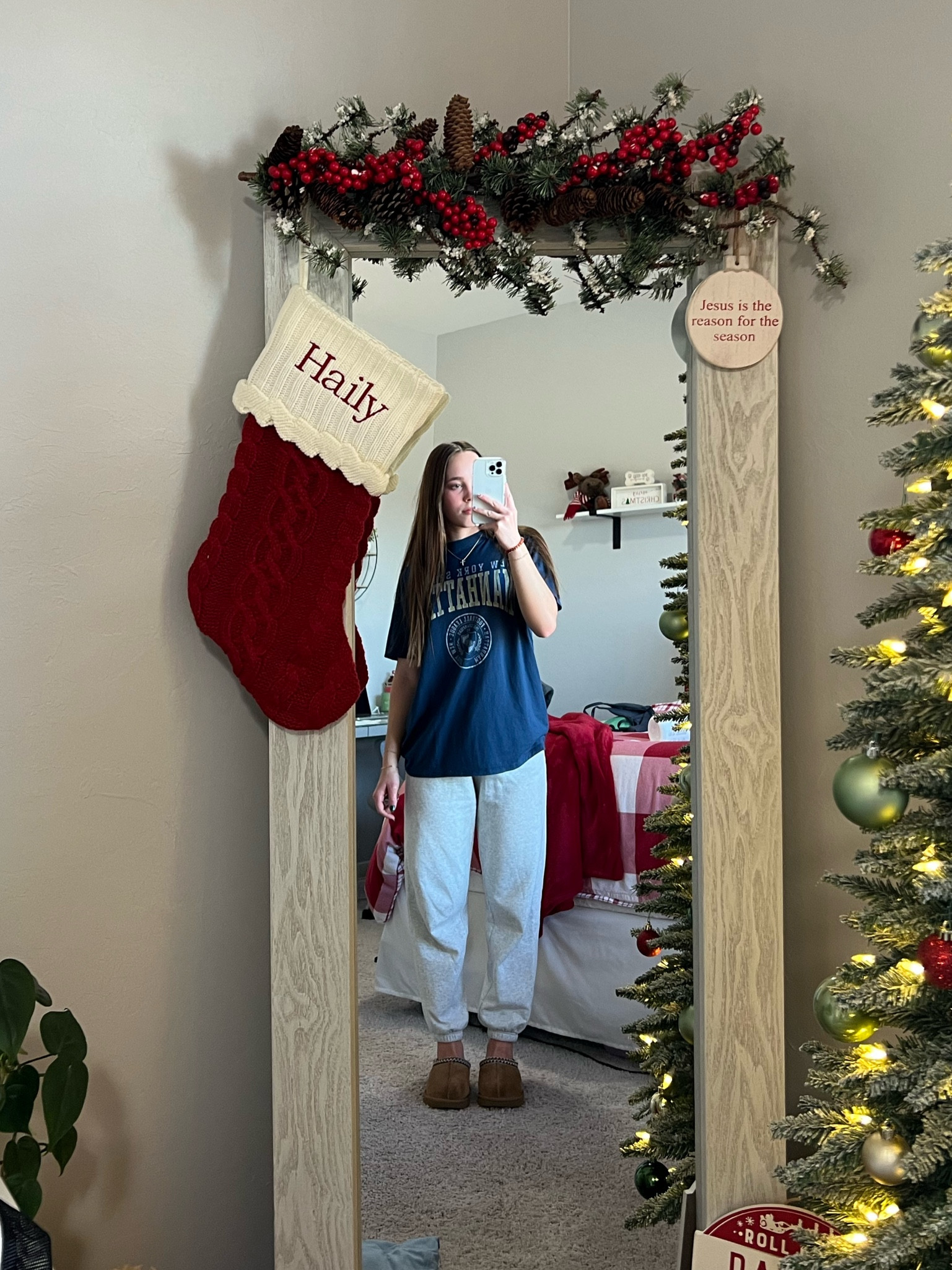 Winter lounge fit! 
Tee from Abercrombie! Found same shirt different graphics linked!

#LTKGiftGuide #LTKstyletip #LTKfindsunder100