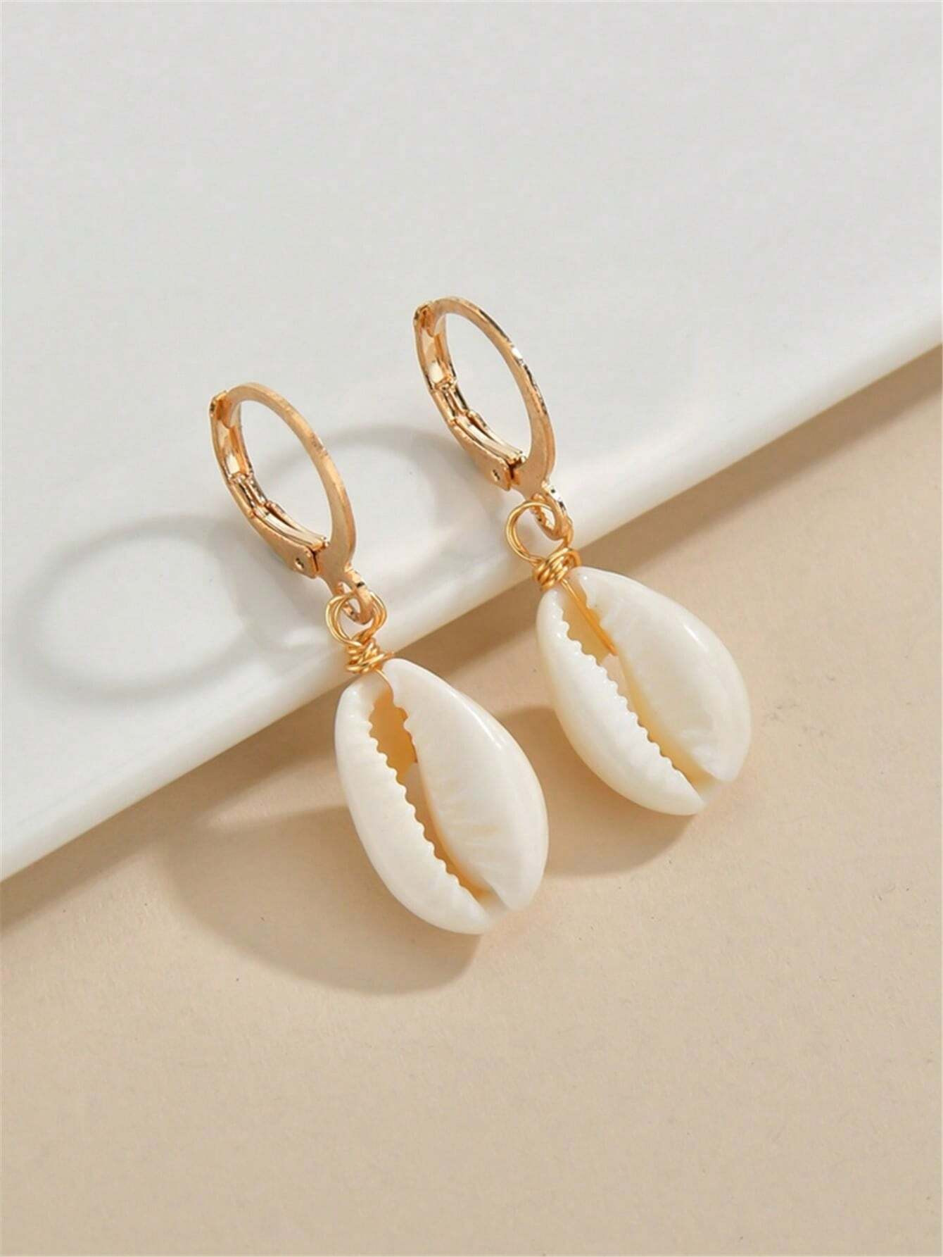 Puka Shell Drop Earrings | SHEIN