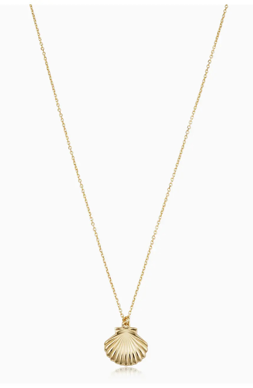 Oradina 14K Yellow Gold Seashell Pendant Necklace | Nordstrom | Nordstrom