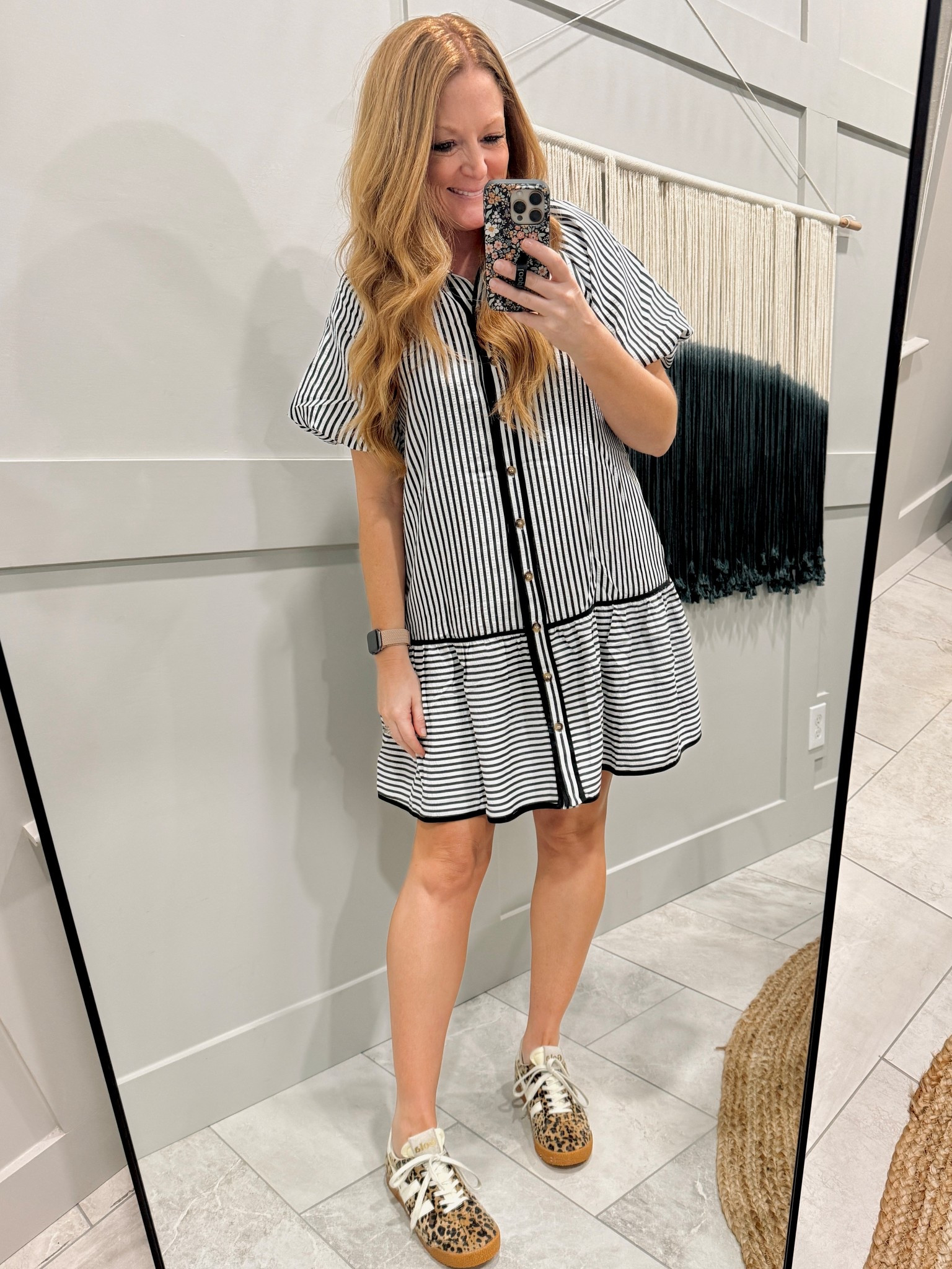 The cutest little black and white striped dress from Amazon! Wearing my normal size M

#LTKOver40 #LTKWorkwear