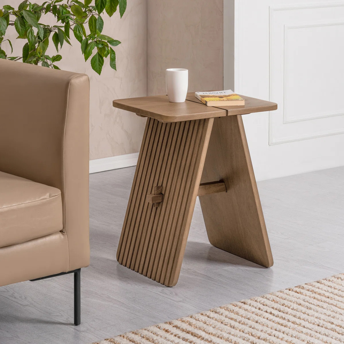 Lohan Solid Wood Rectangle Top End Table | Wayfair North America