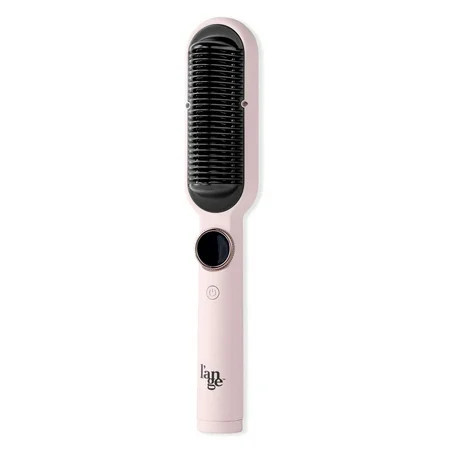 L ange Hair Smooth-it Dual Voltage Digital Hot Comb Straightening Brush Blush | Walmart (US)