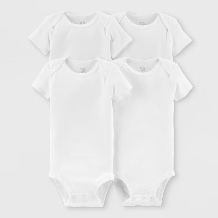 Carter's Just One You®️ Baby 4pk Short Sleeve Bodysuit - White | Target