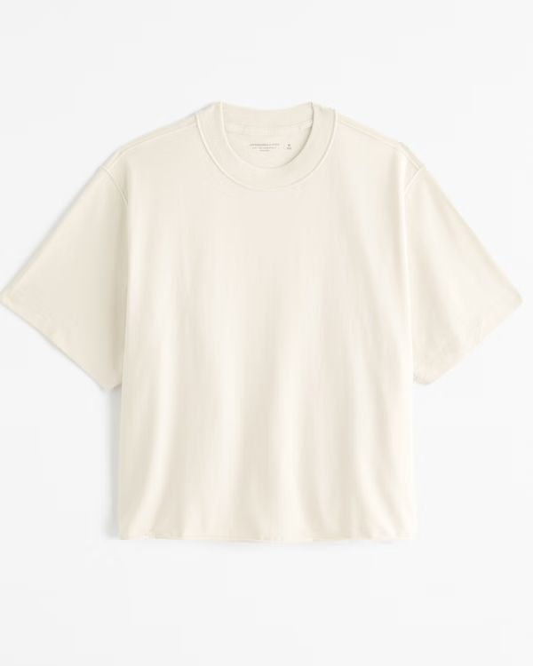Men's Vintage-Inspired Cropped Tee | Men's New Arrivals | Abercrombie.com | Abercrombie & Fitch (US)