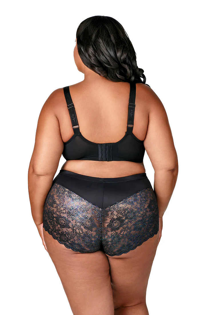 Elila Women’s Plus Size Lacey Curves Cheeky Panty, Style 3311 Mermaid | She's Got Curves