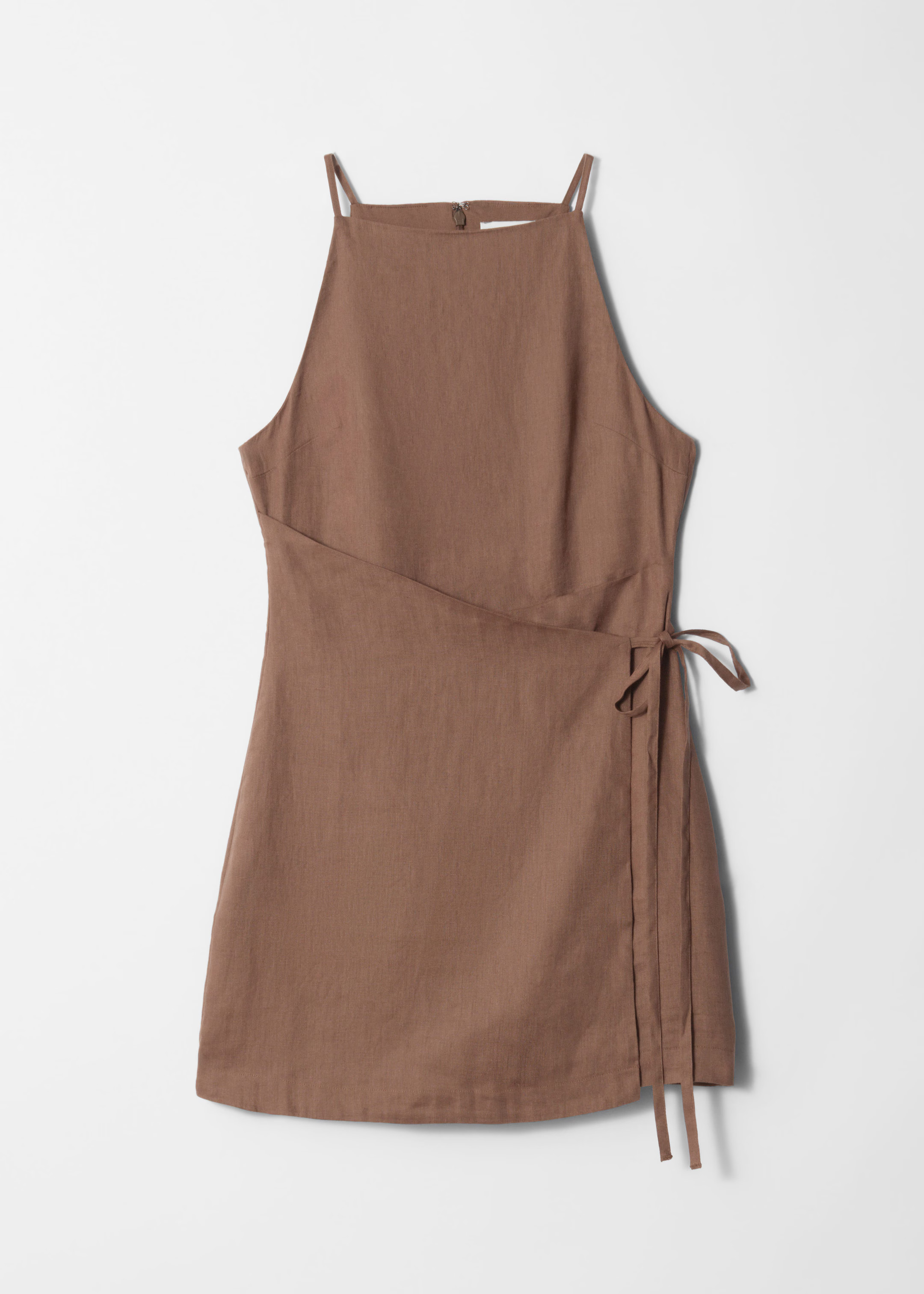 Linen Mini Dress - Brown - Mini dresses - & Other Stories GB | & Other Stories UK