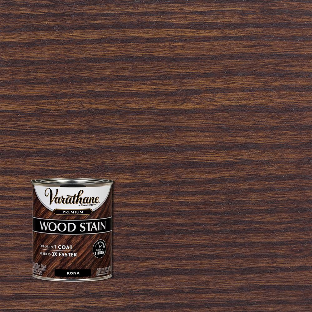 Varathane 1 qt. Ebony Premium Fast Dry Interior Wood Stain-266256 - The Home Depot | The Home Depot