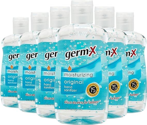 Germ-X Original Hand Sanitizer, 12 Fluid Ounce Bottles (Pack of 6) | Amazon (US)