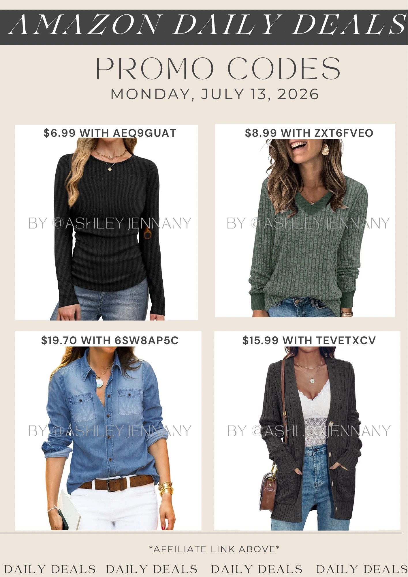 Amazon deals

#LTKSaleAlert #LTKMidsize #LTKootd