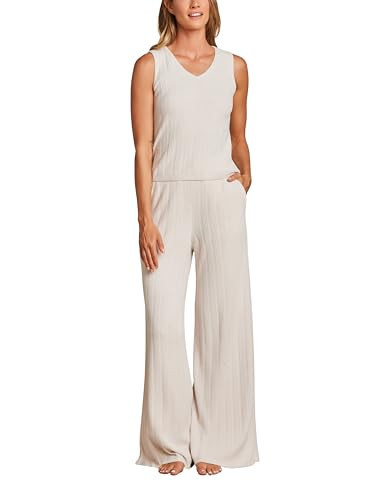 Barefoot Dreams® CozyChic Ultra Lite® V-Neck Ribbed Tank, Sand Dune, Medium | Amazon (US)