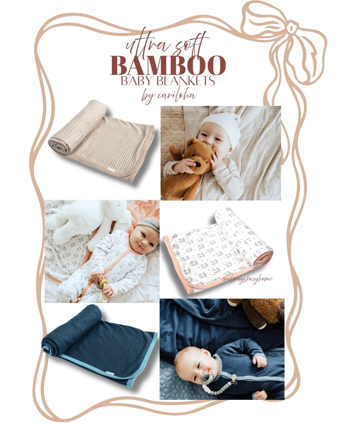 #ad Bamboo everything… and I totally get the hype 🤍 CODE: KOZYHOME will save you 40% ! 

The Cariloha bamboo baby blankets, robes, sleepwear, and bedding are the softness + most breathabile — it’s  unreal. If you want hypoallergenic, eco-friendly, ultra-cozy essentials for you and baby, this is it.

Lightweight, cooling, buttery soft — once you try bamboo, you don’t go back.
Tap to shop my Cariloha favorites! 🌿✨



@cariloha bamboo baby blanket, bamboo bedding, bamboo sleepwear, eco-friendly bedding, hypoallergenic baby products

#LTKSaleAlert #LTKBaby #LTKGiftGuide