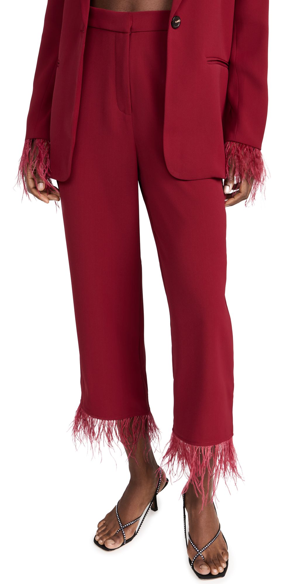 WAYF Feather Trim Pants | SHOPBOP | Shopbop