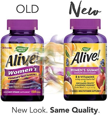 Nature's Way Alive! Women’s Gummy Multivitamin, Fruit & Veggie Blend (75Mgper Serving), Full B ... | Amazon (US)