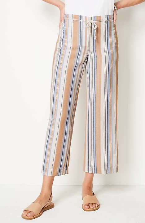Linen & Rayon Belted Crops | J. Jill