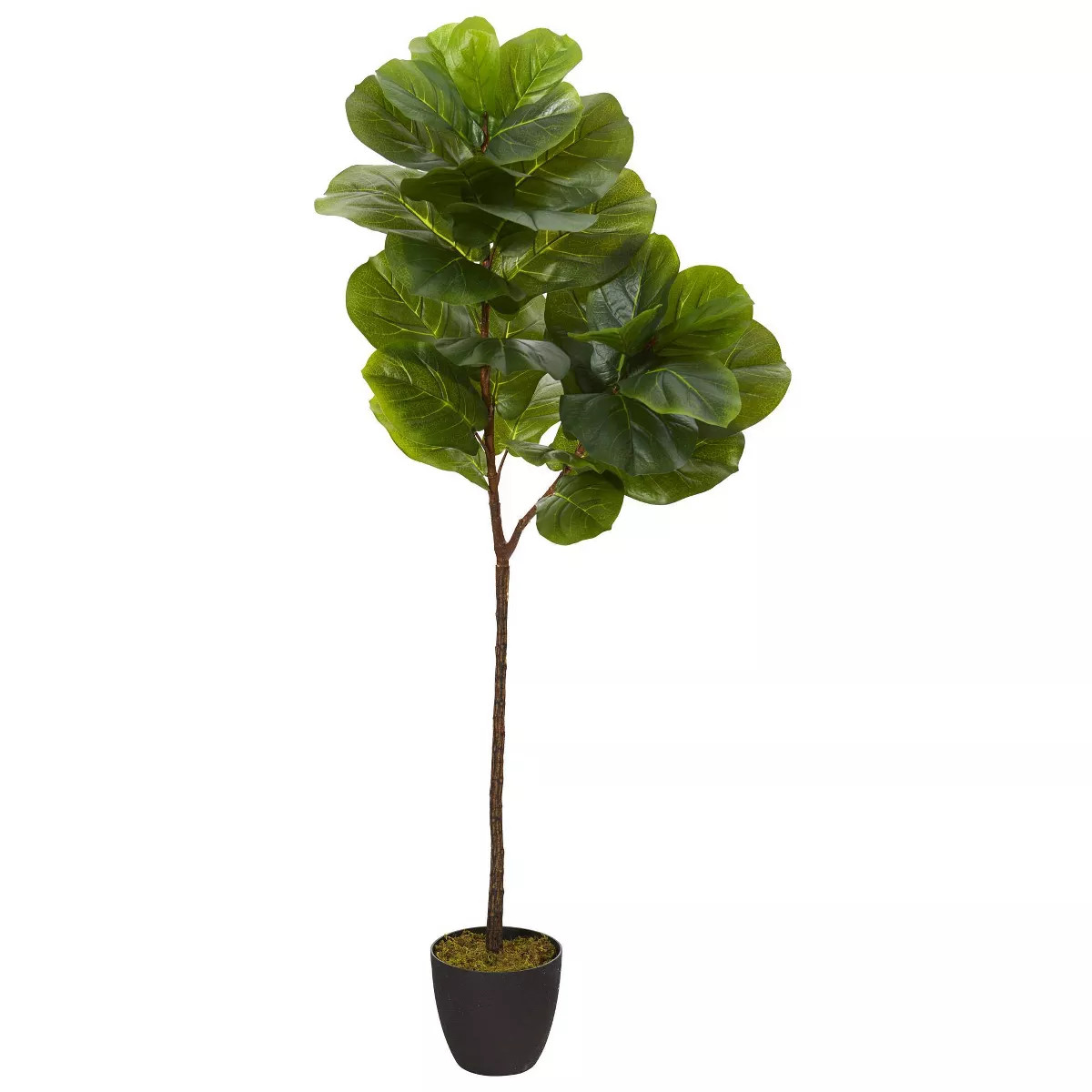 59" Artificial Fiddle Leaf Tree in Planter - Nearly Natural | Target