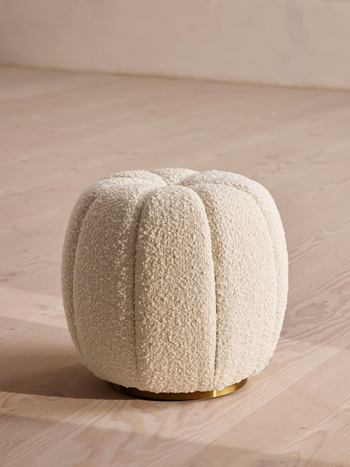 Sofia Footstool, Boucle, Natural - Soho Home | Soho Home Ltd