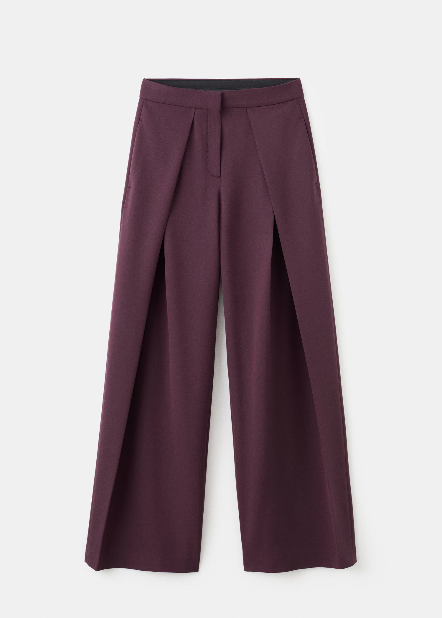 Pleated wide leg trousers - Women | MANGO United Kingdom | MANGO (UK)
