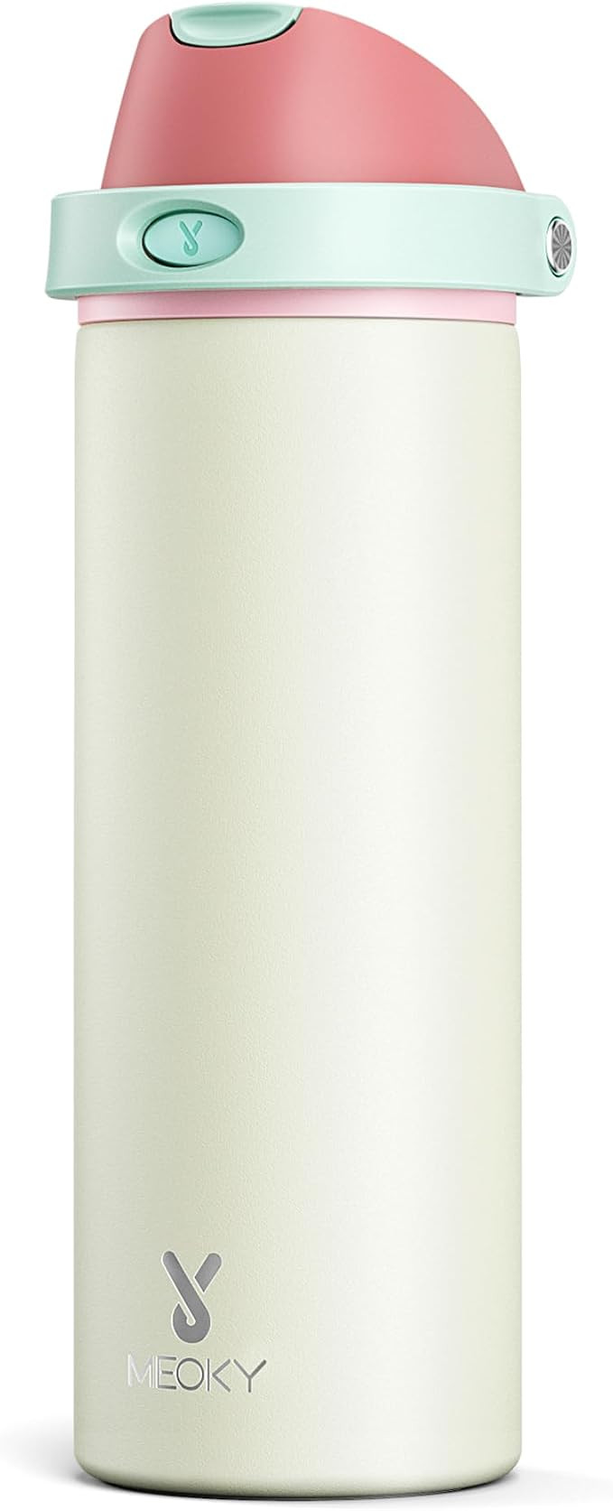24 oz Insulated Water Bottle with Straw: Meoky Stainless Steel Metal Water Bottle with 2-in-1 Lid... | Amazon (US)