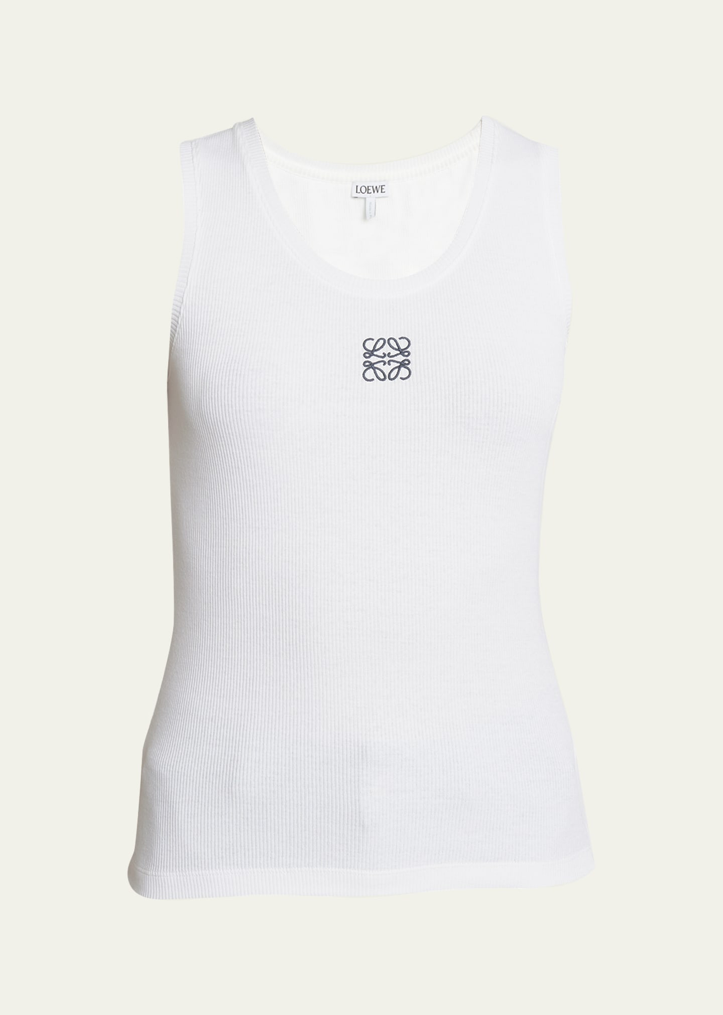 Loewe Anagram Logo Ribbed Tank Top | Bergdorf Goodman