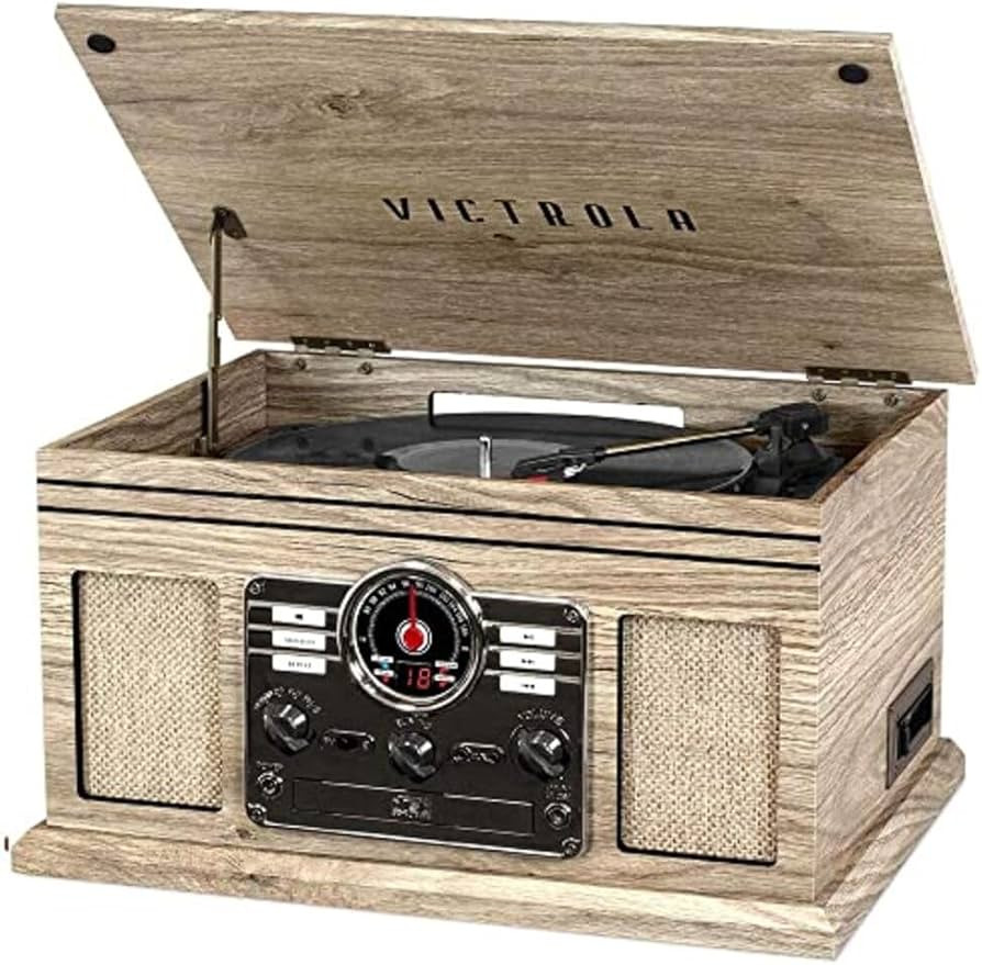 Victrola The Quincy 6-in-1 Bluetooth Record Player & Multimedia Center with Built-in Speakers \u2... | Amazon (US)