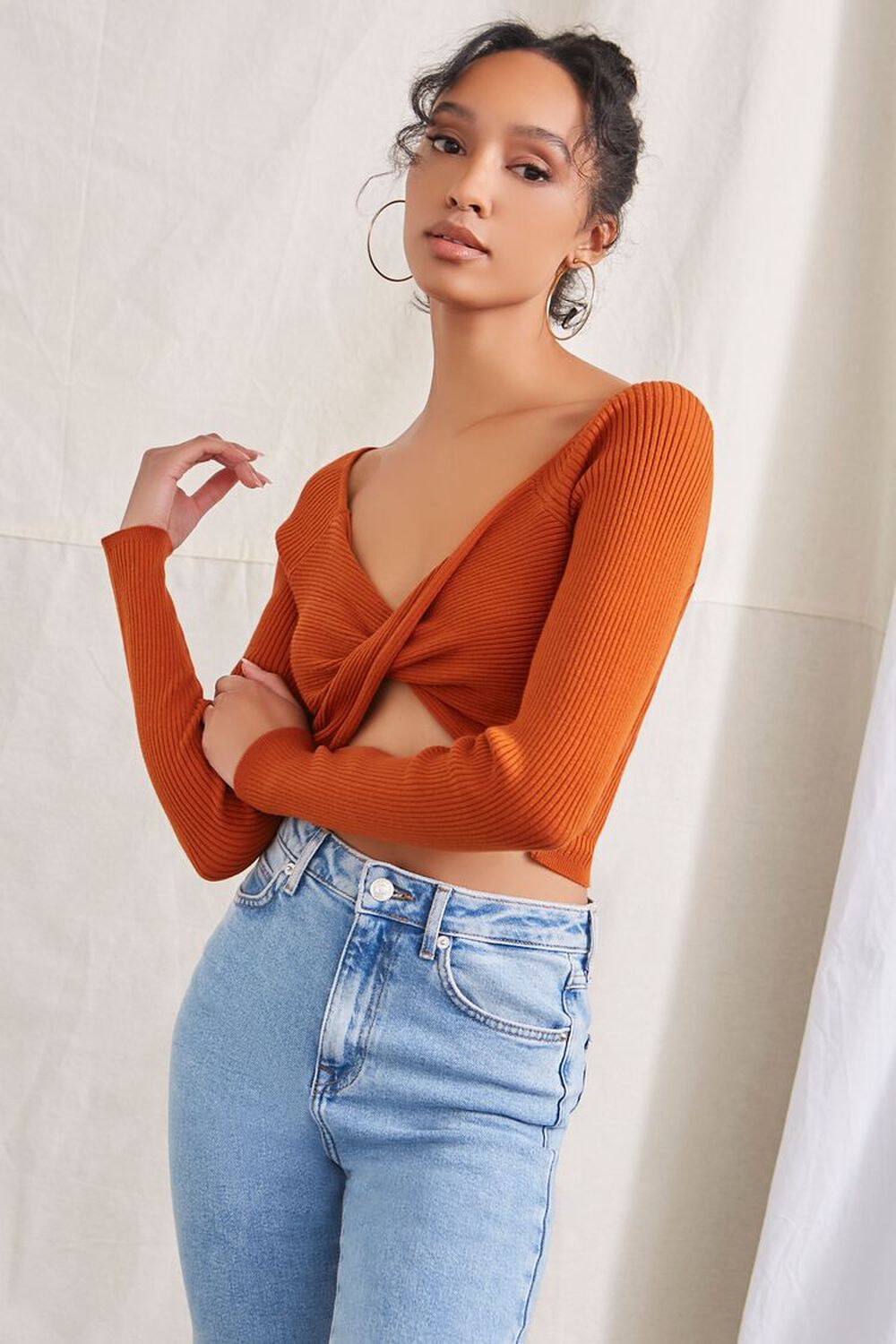 Twisted Sweater-Knit Crop Top | Forever 21 (US)