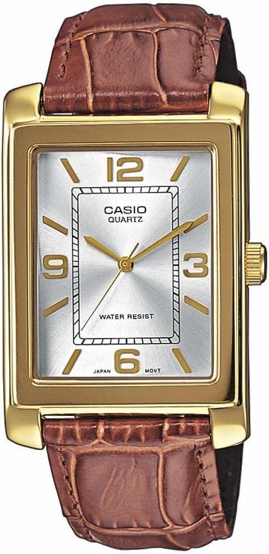 Casio Women's Analogue Quartz Watch with Leather Strap LTP-1234PGL-7A | Amazon (UK)