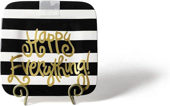 Happy Everything! Decorative Mini Platter (Black Stripe) | Amazon (US)