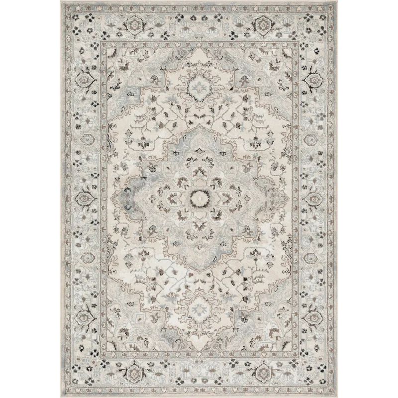 Irie Power Loom Light Gray/Cream Rug | Wayfair Professional