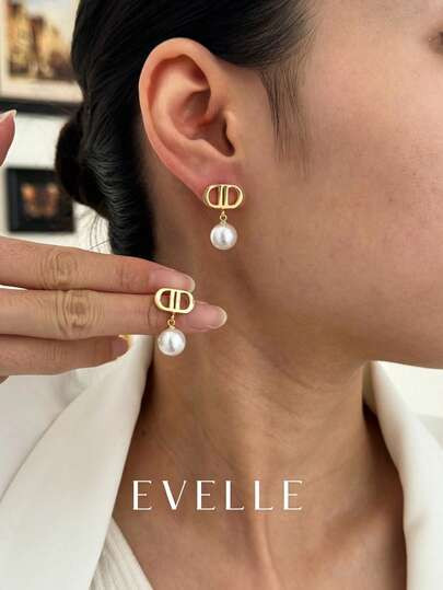 18K Gold Plated Elegant & Cute Earrings, Suitable For Daily Wear And Gatherings - Size one-size | SHEIN