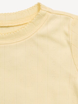 Snug-Fit Pointelle-Knit Pajama Set for Toddler & Baby | Old Navy (US)