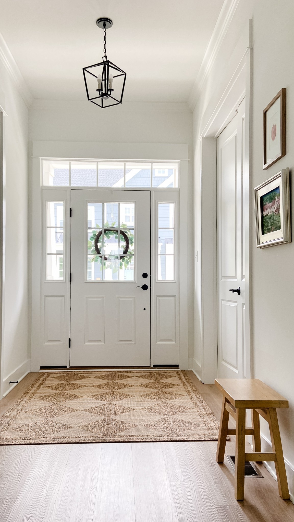 Loving this new indoor/outdoor area rug for our front door/foyer area! This is the 5’3”x7” size and it’s perfect 👌🏼
#outdoorrug #foyer #arearug #checkered #diamond #naturalrug #entryway 

#LTKHome