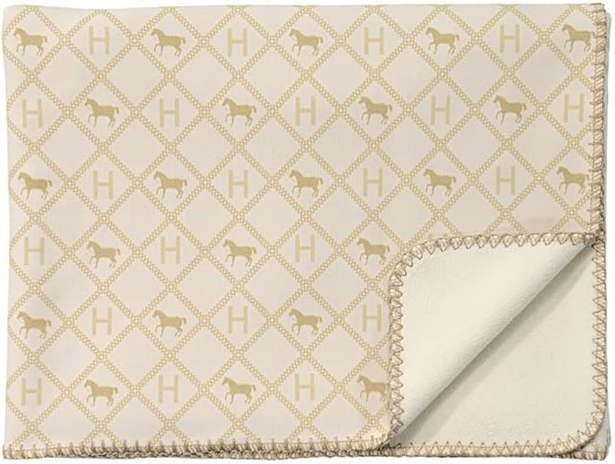 Amazon.com: Croker Horse 35x71'' Throw Blanket Shawl - Luxury Yellow Grid Horse Soft Thickened Sh... | Amazon (US)