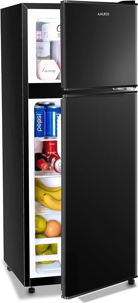 Anukis Compact Refrigerator 4.0 Cu Ft 2 Door Mini Fridge with Freezer For Apartment, Dorm, Office... | Amazon (US)