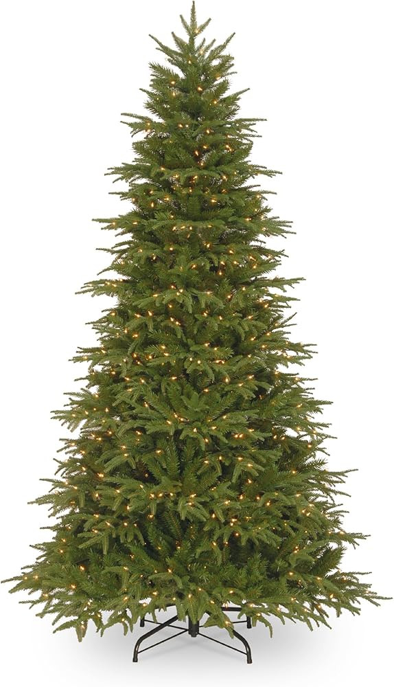 National Tree Company Pre-Lit 'Feel Real' Artificial Full Christmas Tree, Green, Northern Frasier Fi | Amazon (US)