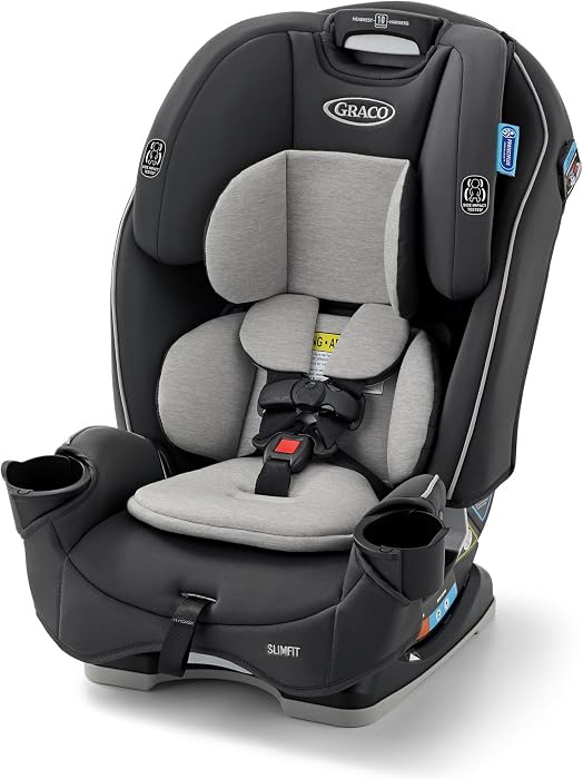 Graco Slimfit 3-in-1 Convertible Car Seat, Slim Car Seat with Space-Saving Design, Highback Boost... | Amazon (US)