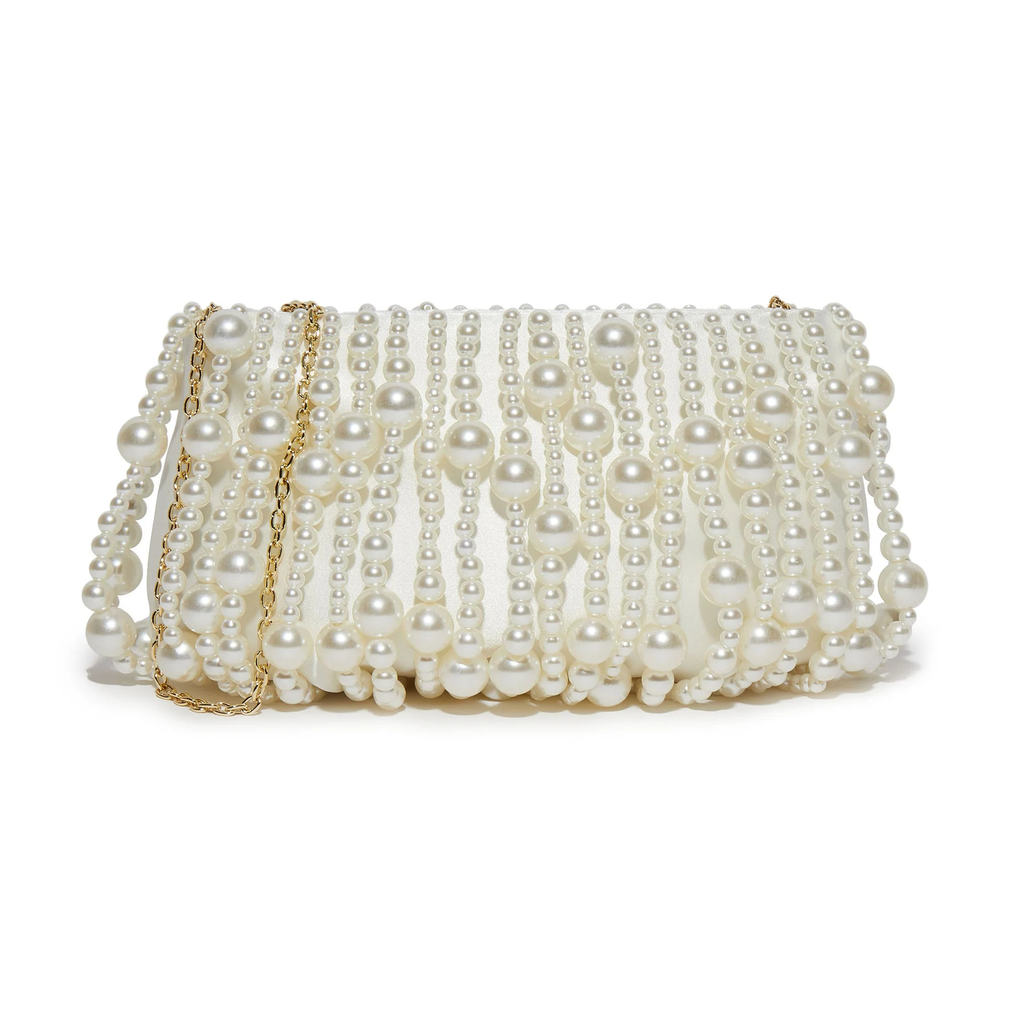 IVORY PEARL WILLOW BEADED CLUTCH | LELE SADOUGHI