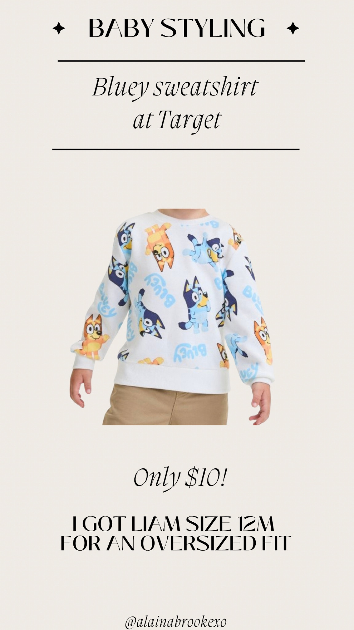 My son LOVES Bluey! I got him this adorable sweatshirt at Target for $10!

#LTKkids #LTKbaby #LTKfamily