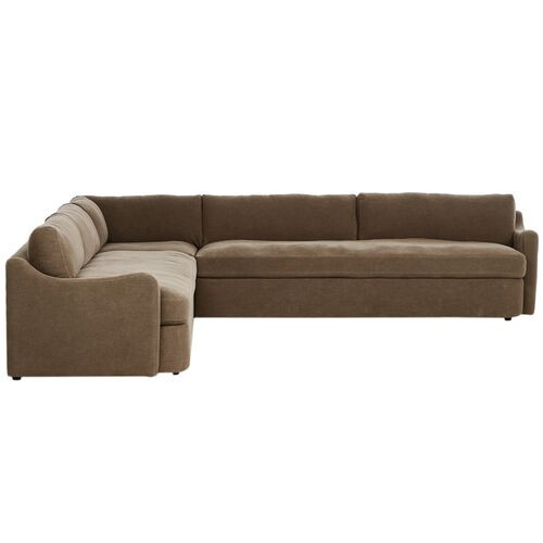 Aurelia 3-Piece Linen Sectional | One Kings Lane