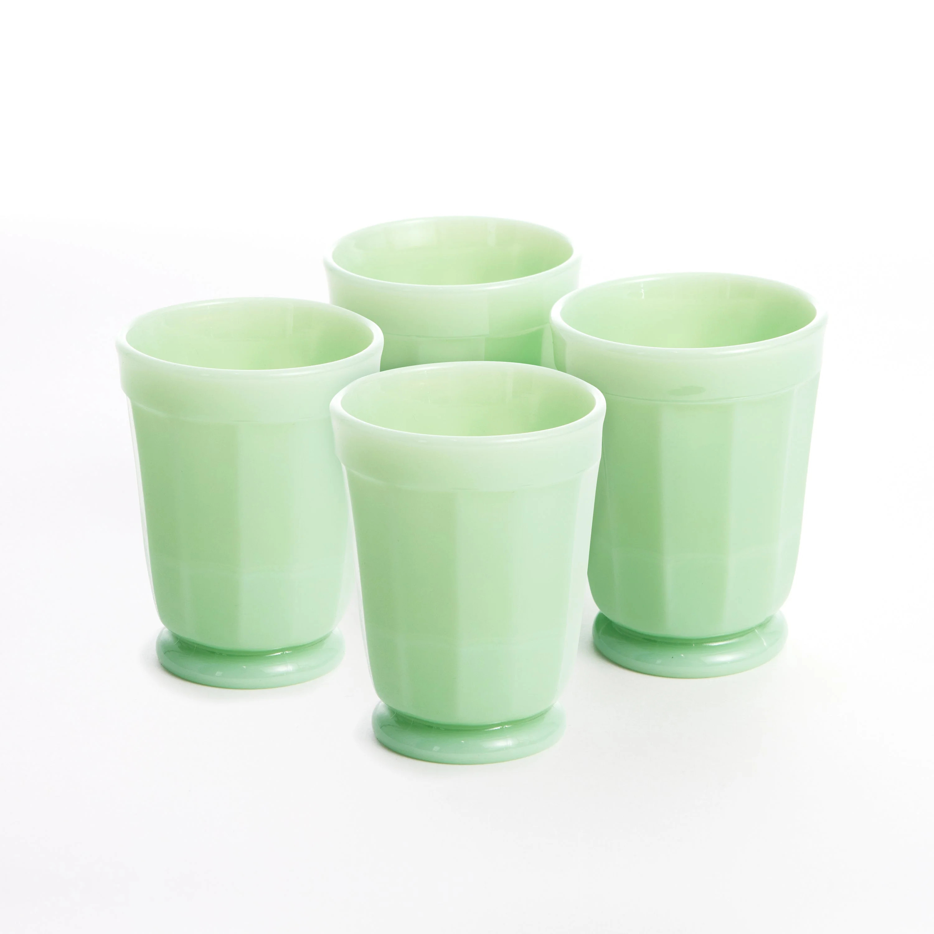 Jadeite 6OZ Panel Tumbler, Set of 4 | Martha