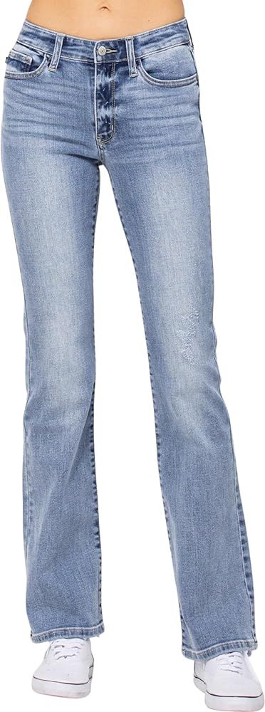 Judy Blue Women's Mid Rise Bootcut Jeans 82337 | Amazon (US)