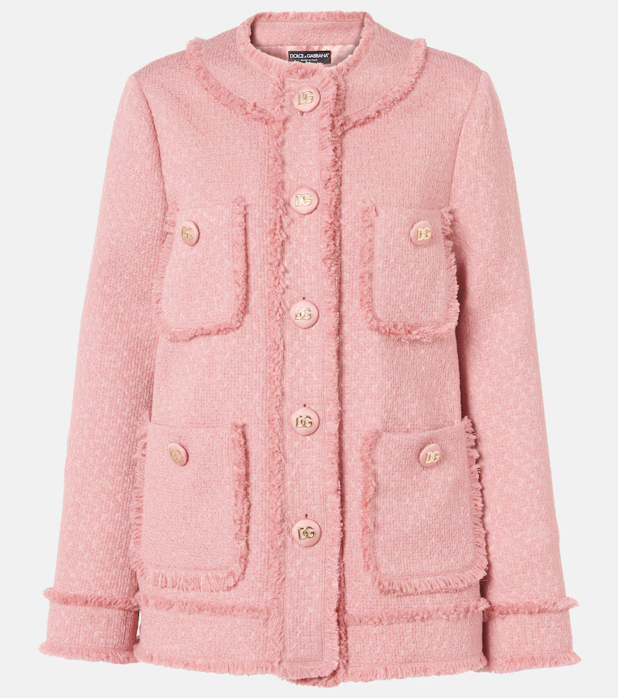 Dolce&Gabbana Rachel wool-blend tweed jacket | Mytheresa (US/CA)