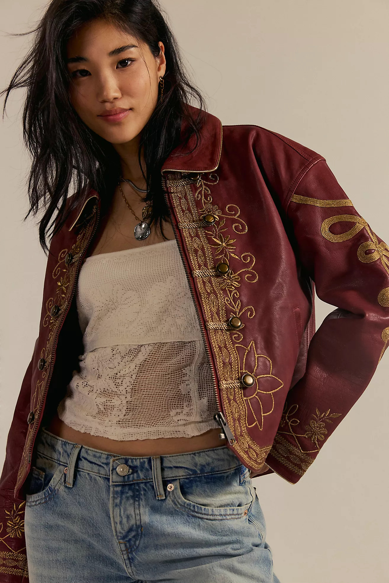 We The Free Lana Leather Jacket | Free People (Global - UK&FR Excluded)