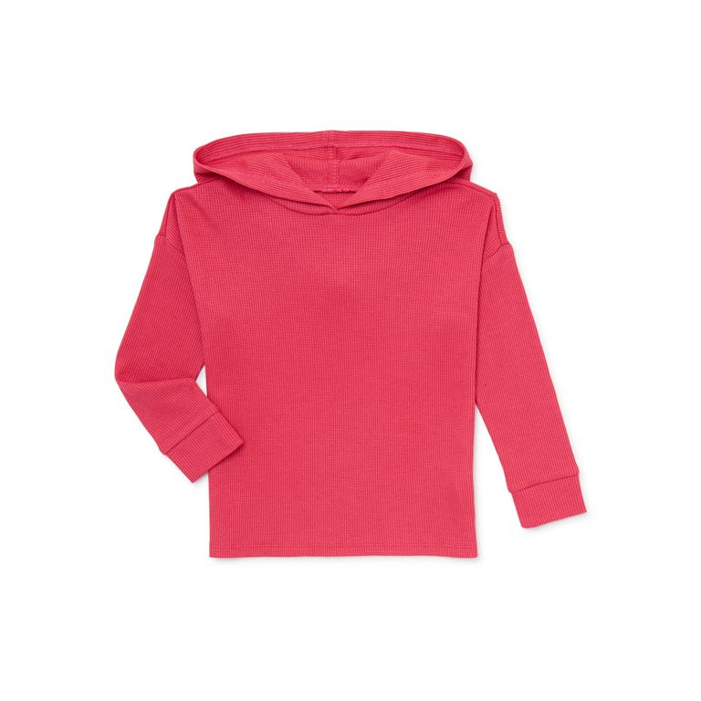Garanimals Baby and Toodler Girls Solid Hoodie with Long Sleeves, Sizes 12 Months-5T | Walmart (US)