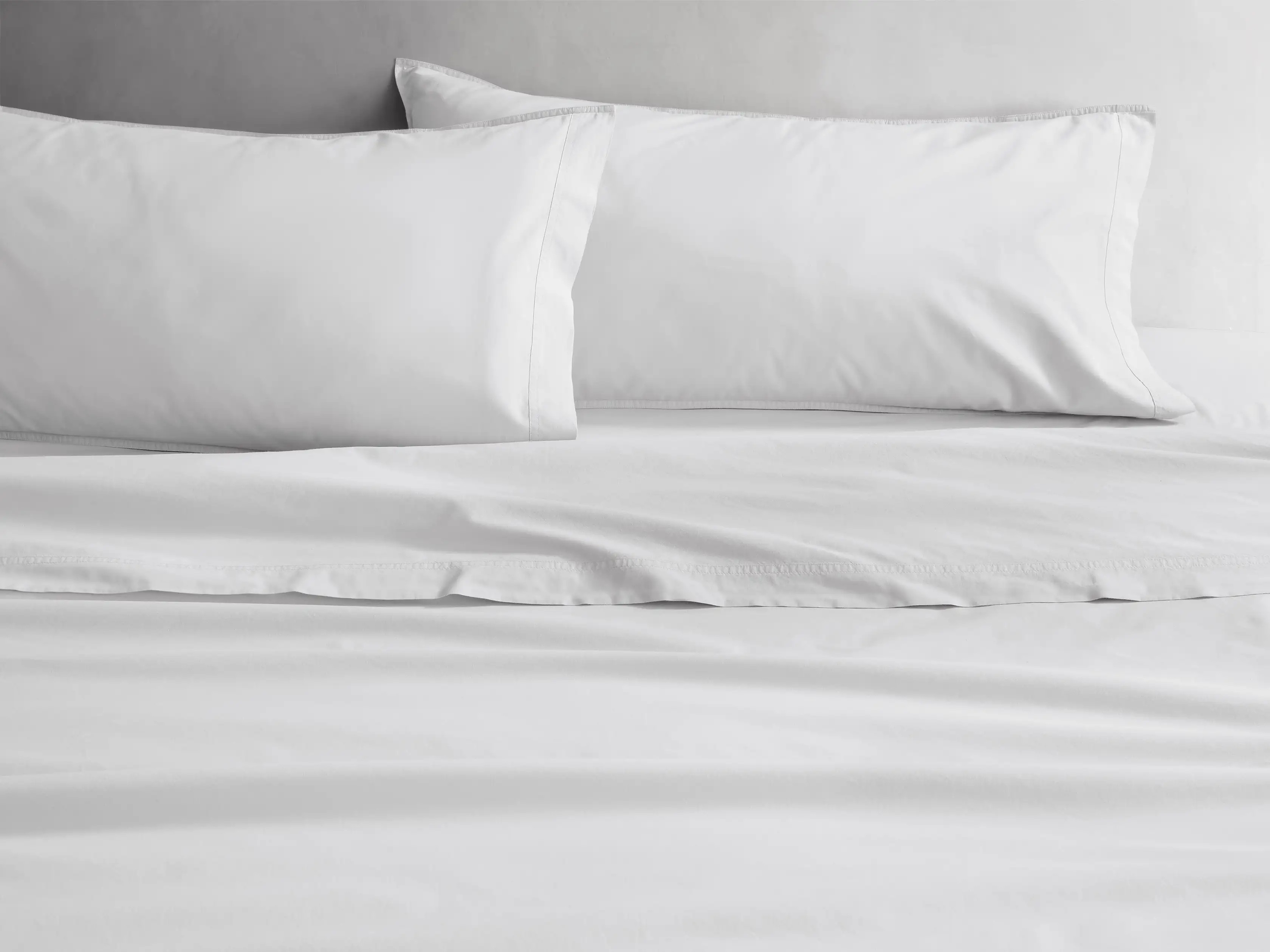 Italian Garment-Dyed Percale Fitted Sheet , King | Arhaus | Arhaus