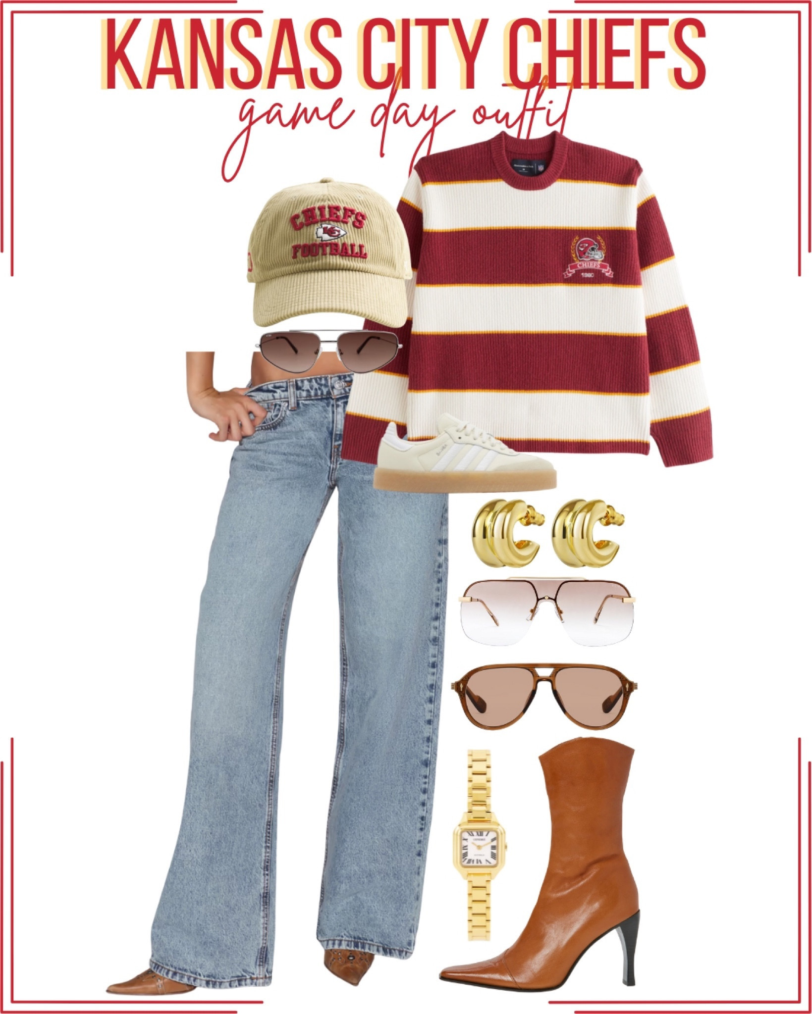 jeans: revice

Kansas City Chiefs game day outfit inspo

#LTKshoecrush #LTKstyletip