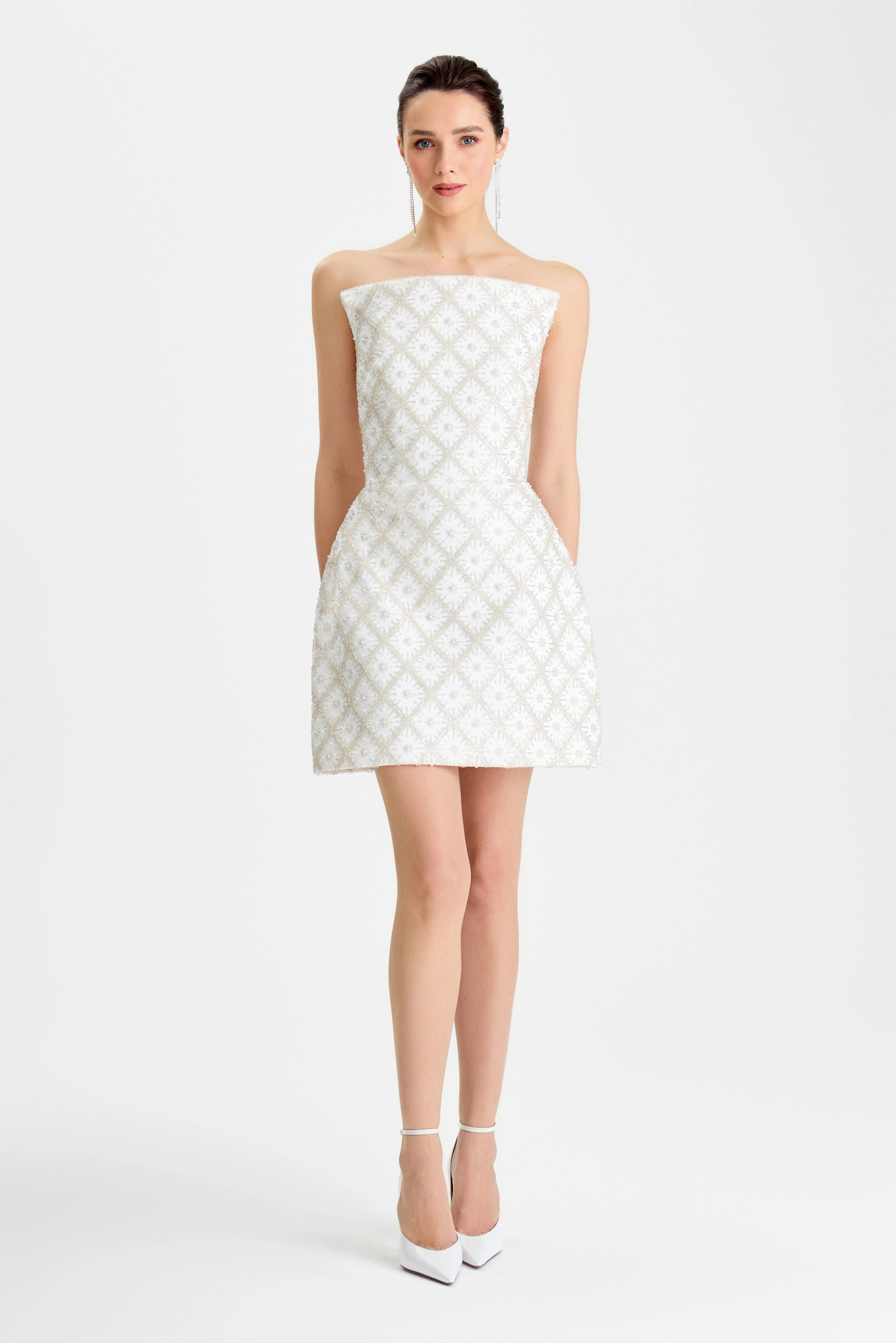 Lyla White Dress | Nadine Merabi
